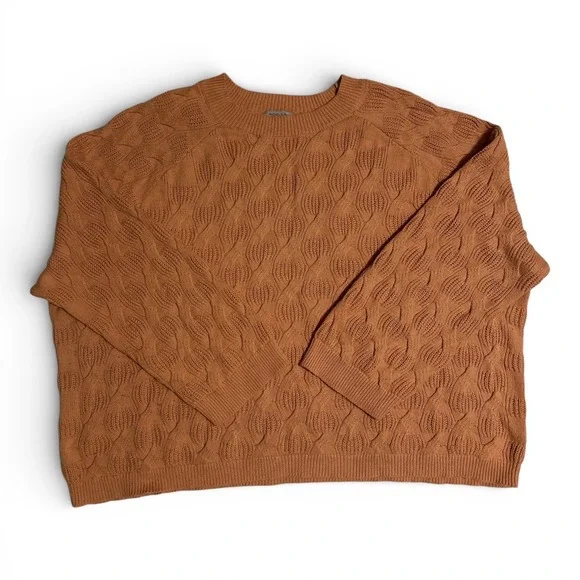 Rachel Comey x Target Textured Knit Sweater Womens 3X Peach Salmon Chunky - Picture 5 of 8